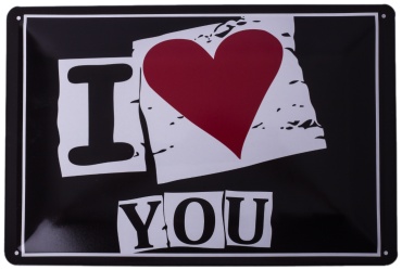Schaffner постер I love you 30x20 см