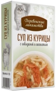 Деревенские лакомства Суп из курицы с говядиной и шпинатом 35 г 4 шт