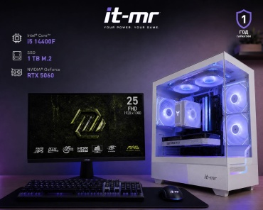 IT-MR i5-14400F / RTX 5060 / 32 Гб / SSD 1000 Гб / Win 11 Pro