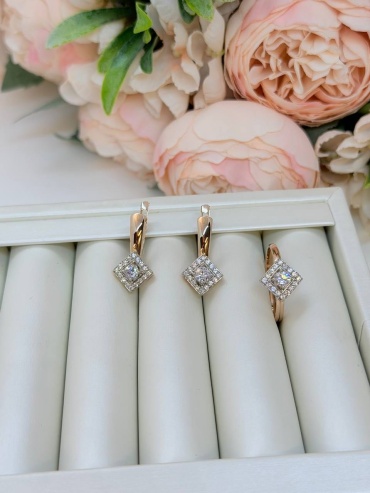 РОСТЗОЛОТО RJGold _150 вес 4 г золото, фианит