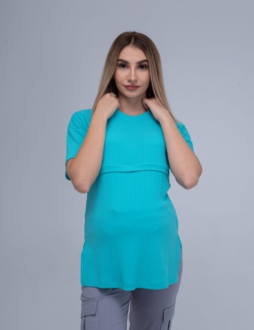 Футболка MamaStyle голубой