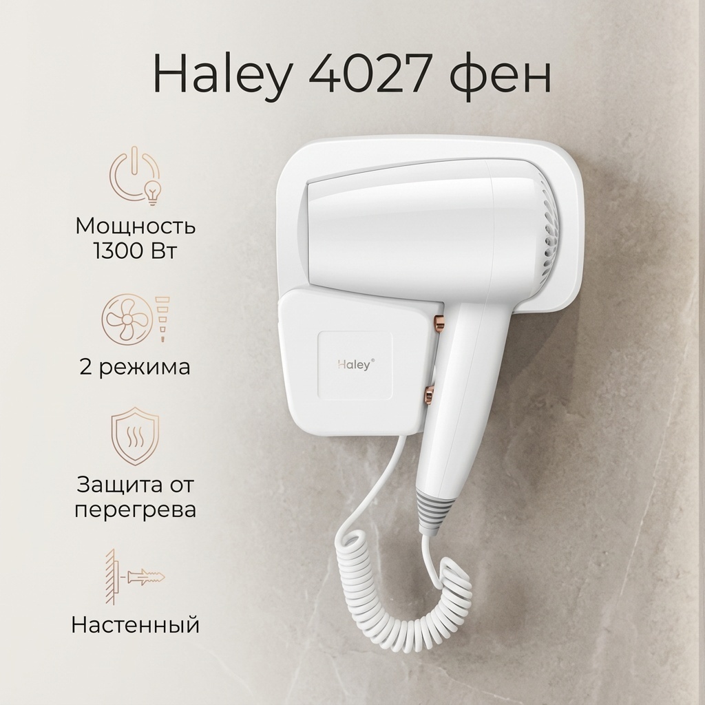 Haley 4027 фен белый