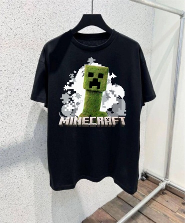 Футболка Майнкрафт Крипер Minecraft TMH_TREND.KZ черный, темно-зеленый