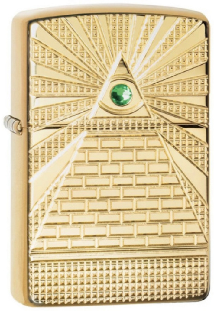 Zippo бензиновая зажигалка 49060, латунь, сталь