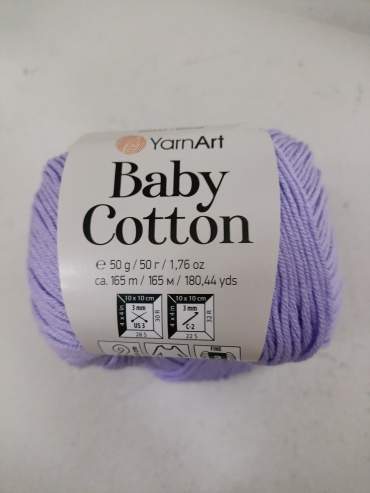 Baby Cotton YarnArt 417 сирень 165 м 50 г