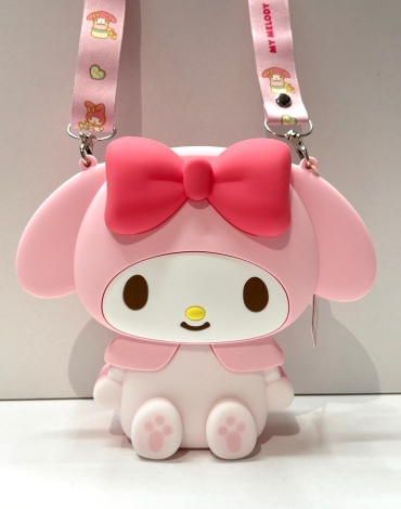 Сумка мессенджер Sanrio силикон белый, розовый