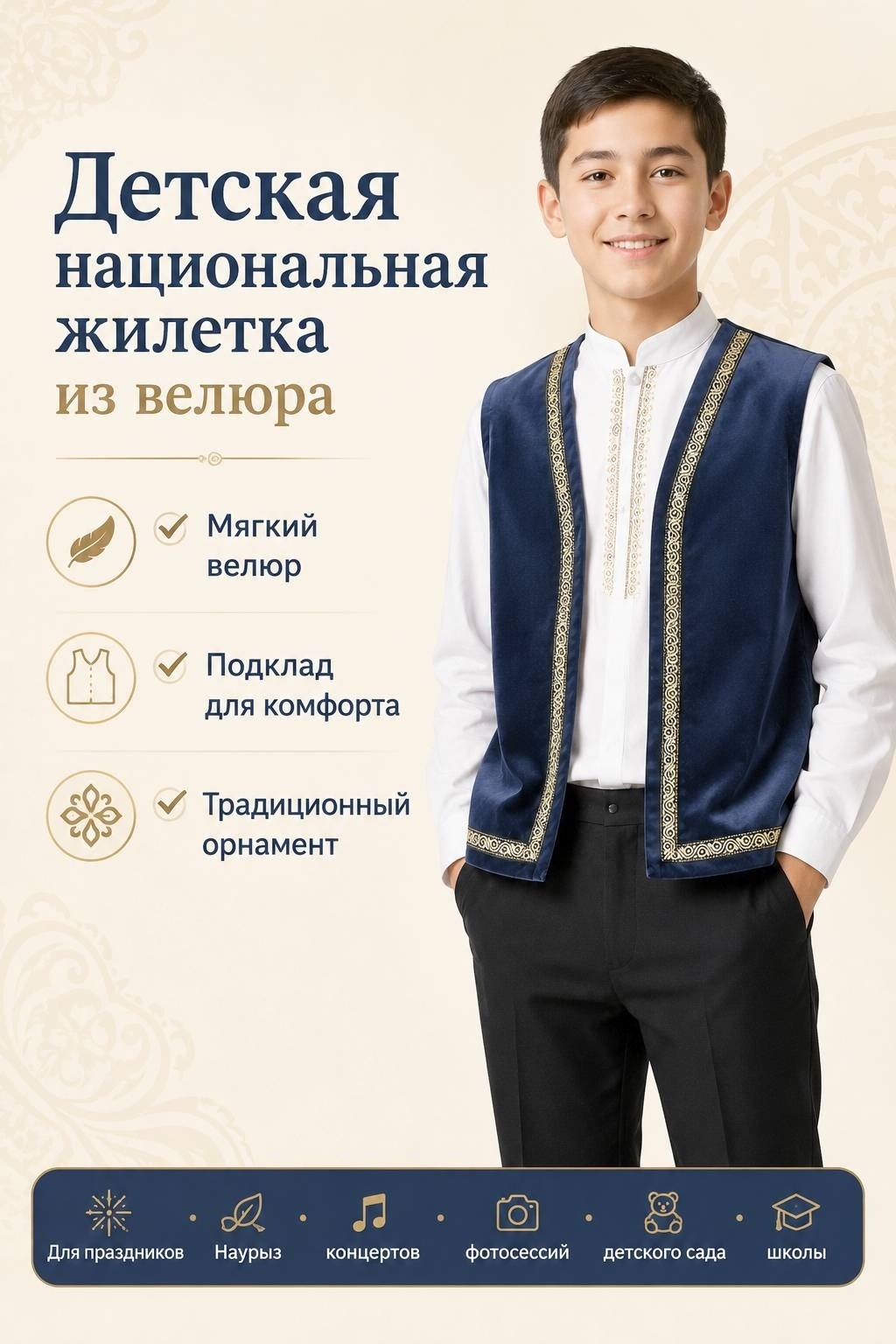 Национальный костюм Sanam синий