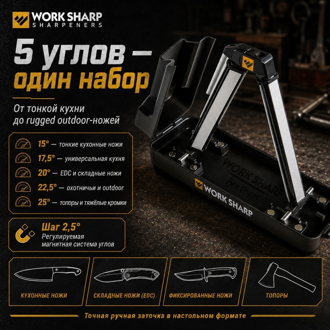Work Sharp механическая точилка WSBCHAGS, синтетический алмаз, керамика