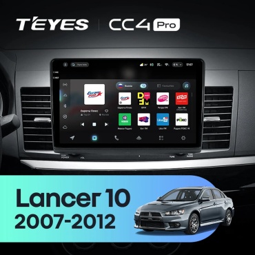 Teyes CC4 PRO Mitsubishi Lancer 10 2007-2012 8Gb+128Gb в штатное место