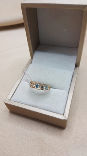 Яшма 152183 размер 17.5 вес 2.57 г золото, фианит