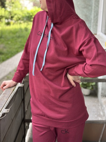 Повседневный костюм FASHION бордовый