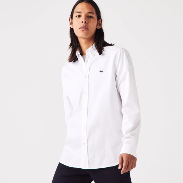 Рубашка прямая LACOSTE белый