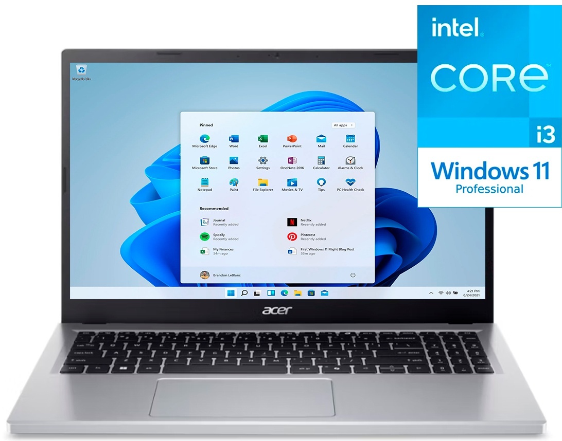 Ноутбук Acer Extensa EX215-35-30K1 15.6" / 8 Гб / SSD 512 Гб / Win 11 Pro / NX.EJ6ER.003F