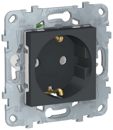 Розетка Schneider Electric NU505654, антрацит