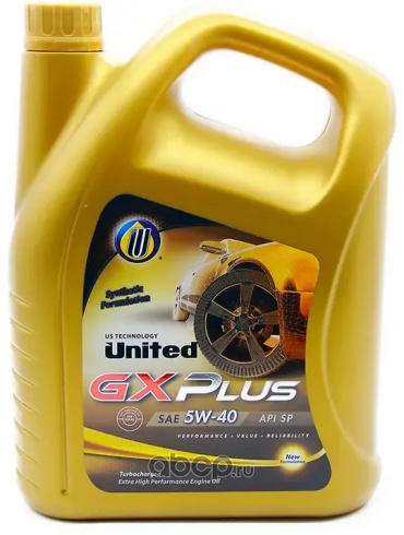 Синтетическое United Oil GX PLUS 5W-40 4 л