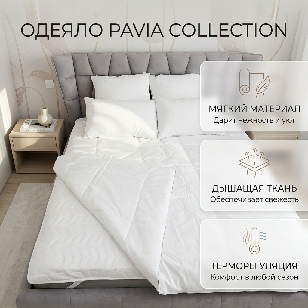 Одеяло Pavia 220x240 всесезонное
