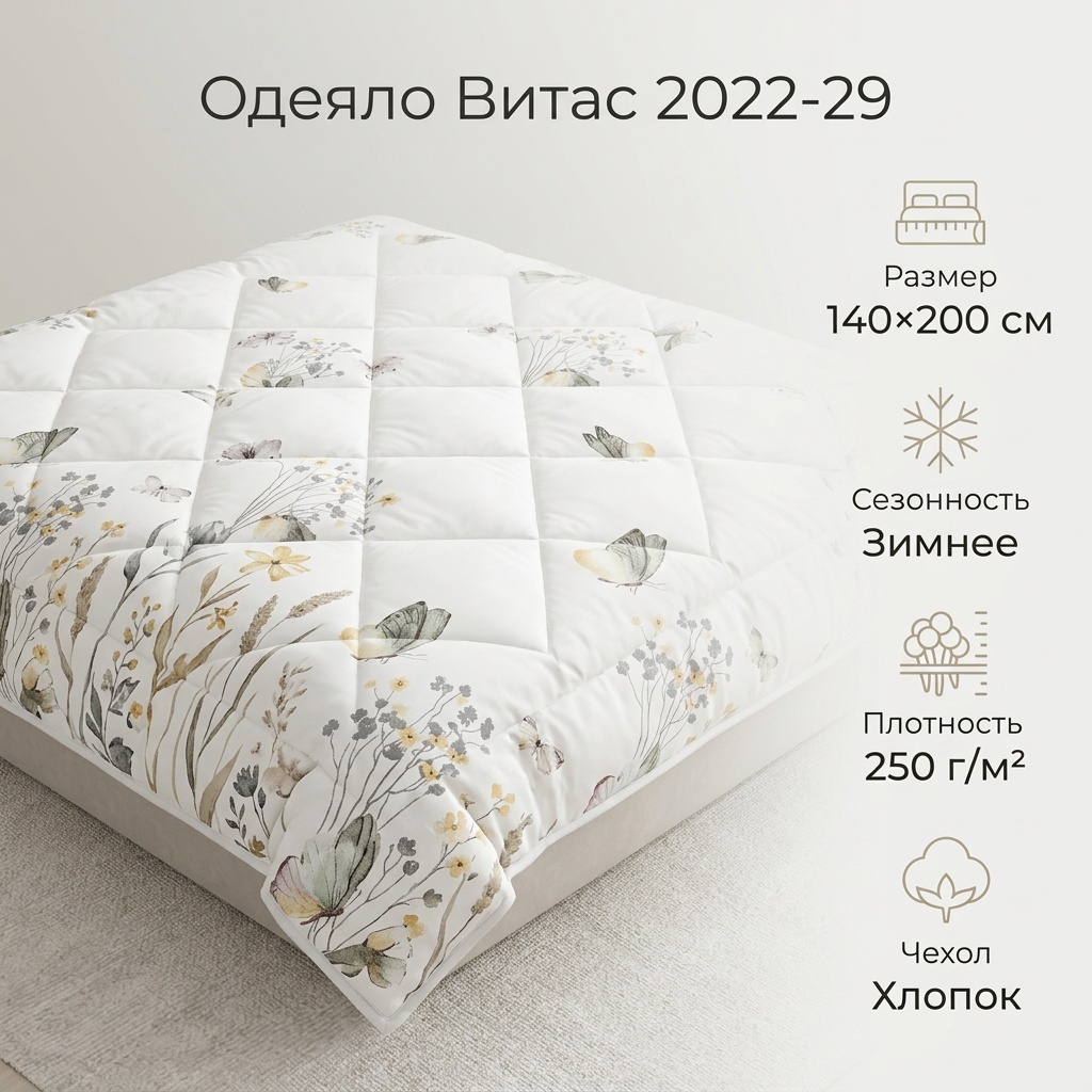 Одеяло Витас 2022-29 140x200 зимнее
