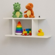 Полка Tumba 503885796, 81х15x27 см, белый