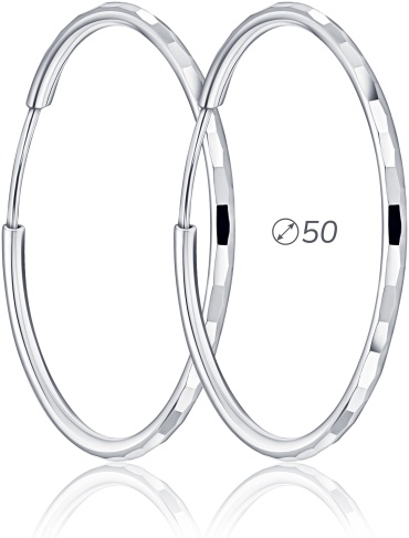 Конго Lucente Silver EAR-LU-925-876730 вес 4.13 г серебро, без вставок