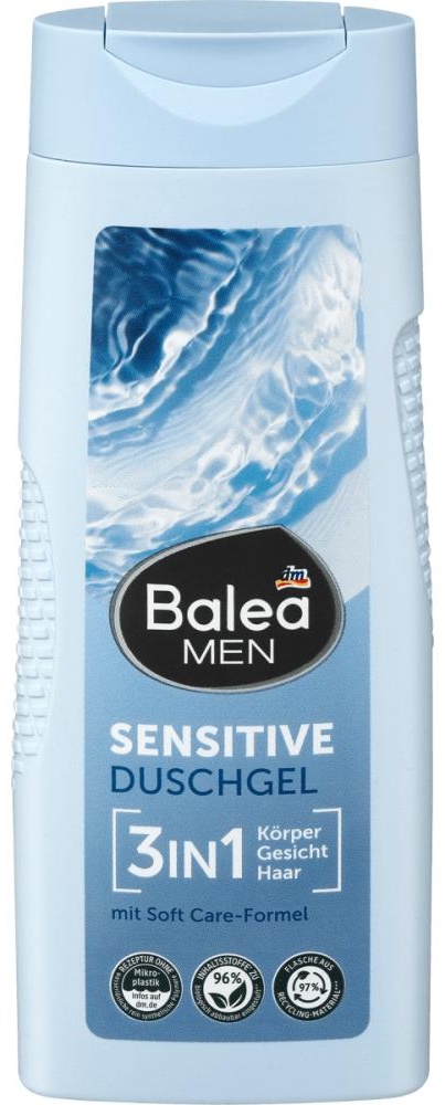 Balea MEN Sensitive для Чувствительной кожи 3в1 гель-шампунь 300 мл