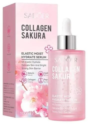 SADOER эссенция Cherry Blossom Collagen Moisturizing Essence - Увлажняющая эссенция с коллагеном для лица 100 мл