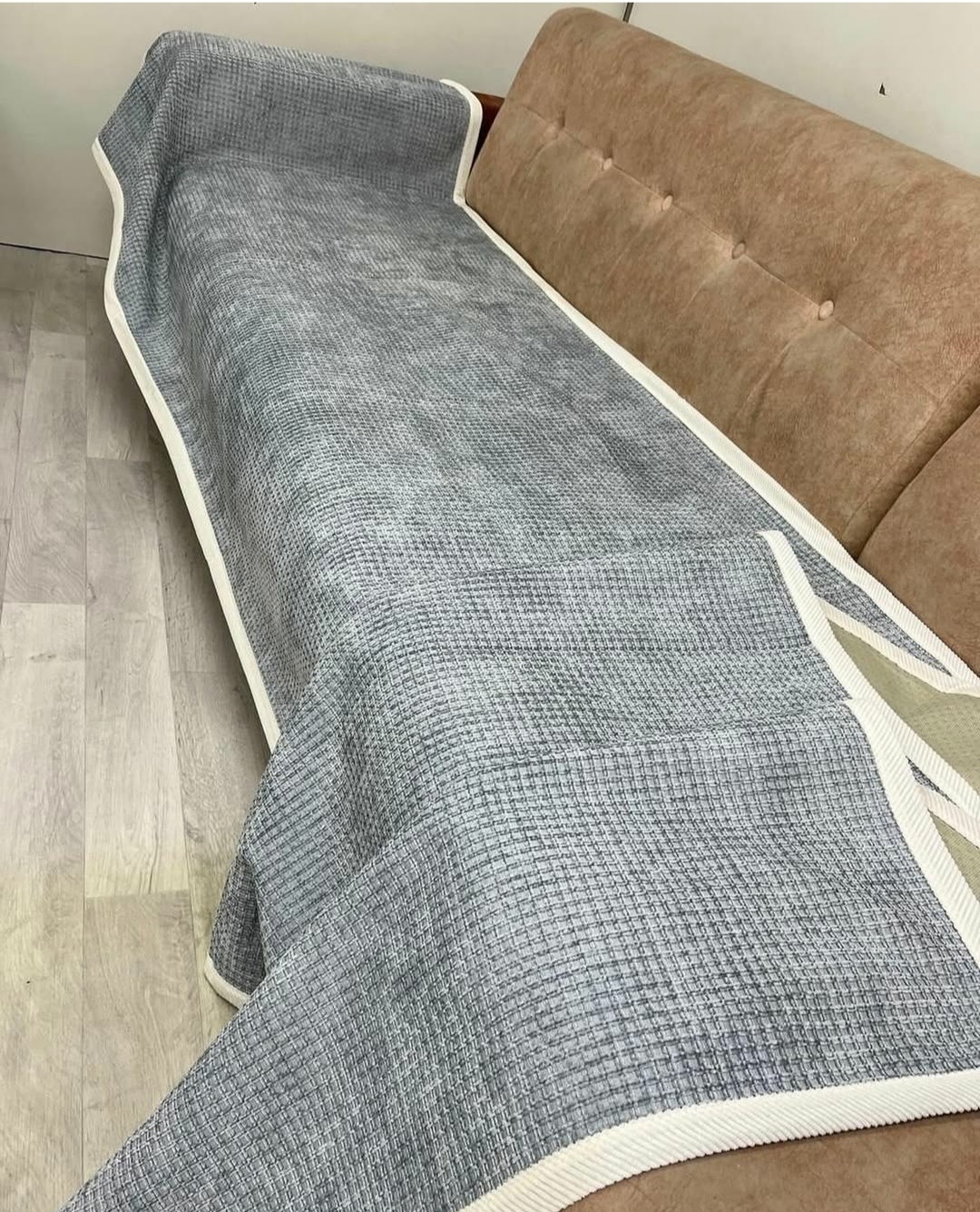 Дивандек для дивана 30140513_339562225 серый 90*400 см