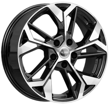 K&K КС1062 6.5x17/5x114.3 D67.1 ET45 4 диска черный, серебристый