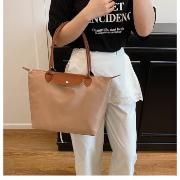 Сумка шоппер Longchamp нейлон коричневый
