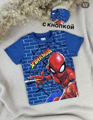 Футболка Spider-Man CHASTE kids синий