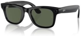 Смарт-очки Ray-Ban Wayfarer Shiny Black Large черный