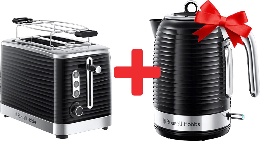 Тостер Russell Hobbs 24371-56 + чайник Russell Hobbs 24361-70 черный