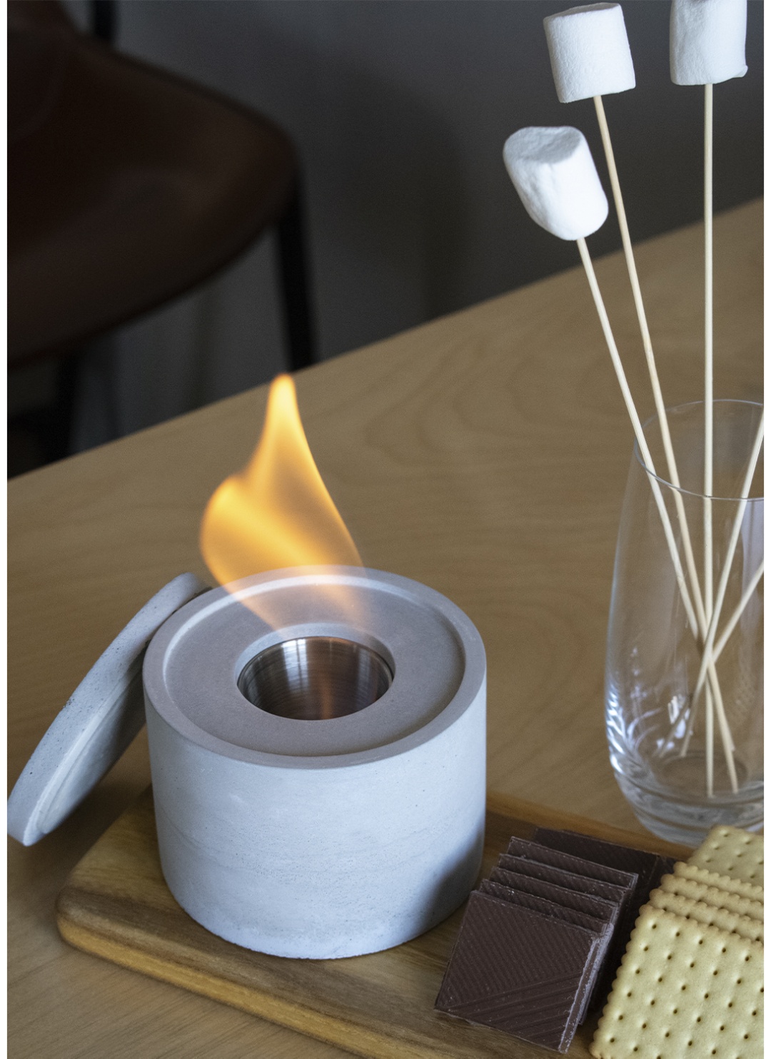 MICROLITHICA настольный биокамин flamma-B, 11х5х9 см