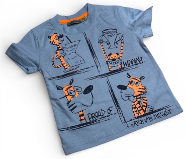 Футболка First kids голубой