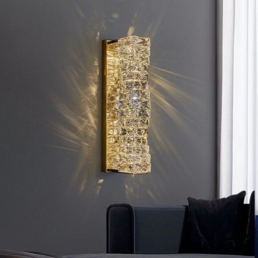 Бра настенный LustreArt LED, золотистый, прозрачный