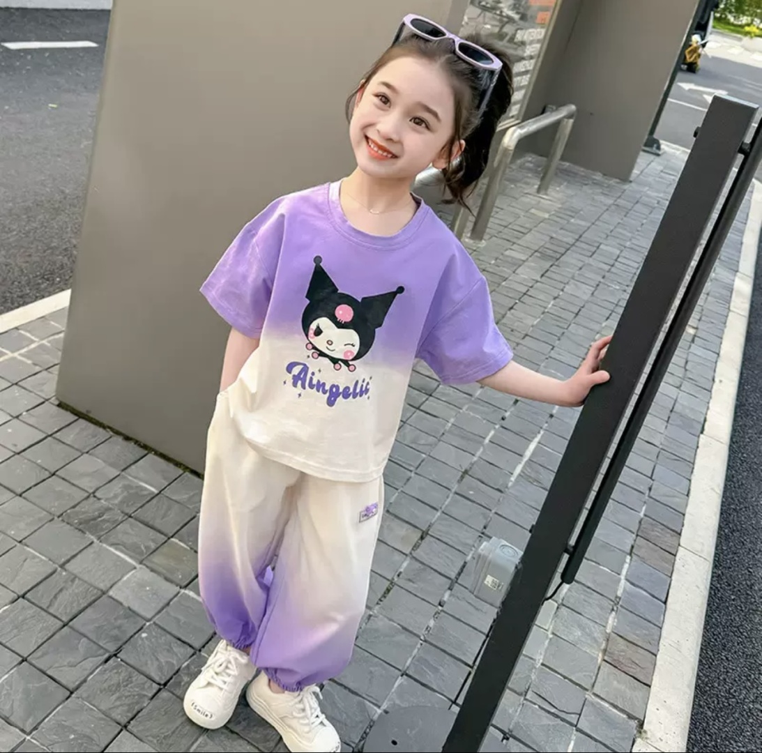Комплект Kuromi бежевый, фиолетовый