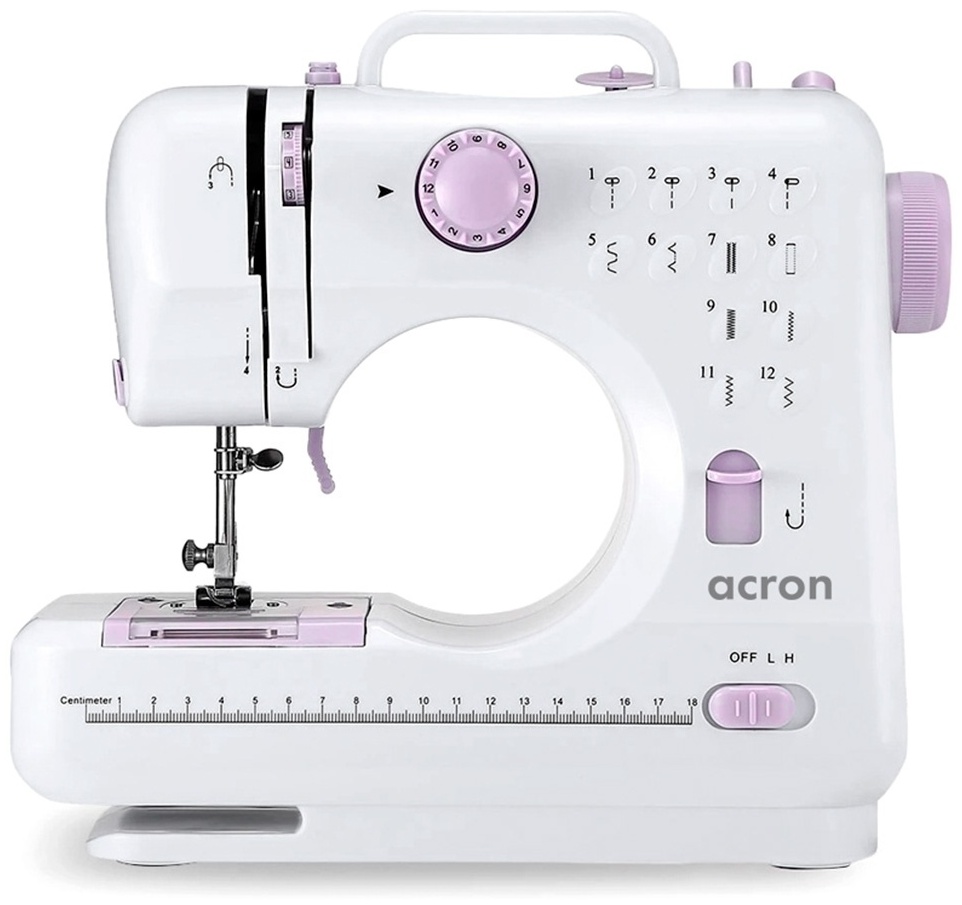 Швейная машина Acron SM-505A белый, фиолетовый