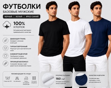 Футболка D&ZAYN мультиколор