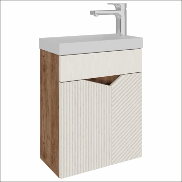 Тумба без раковины AVK Furniture Аида 1 дверь, 40x47x20 см, коричневый, бежевый
