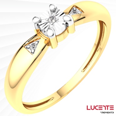 Lucente Бриллианты Якутии ZO-2D00364.14K.YB.ZZ_165 размер 16.5 вес 1.3 г золото, бриллиант