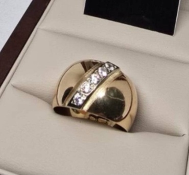 Кольцо GOLD TIME 076069930 размер 20 вес 3 г золото, фианит