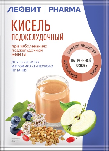 Леовит ТОО Кисель Поджелудочный. пакет 20 г порошок 20