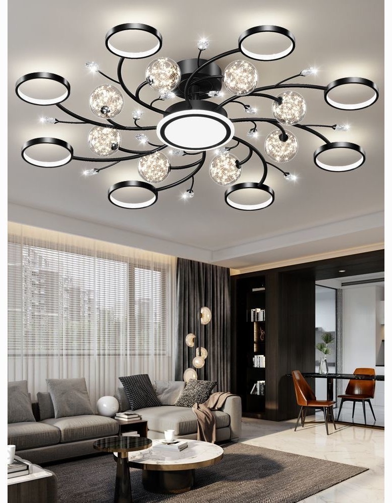 Люстра подвесная LED, кол-во ламп: 16 шт