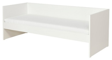Кровать IKEA VIHALS односпальная, 80x200 см (с матрасом, без подъёмного механизма) белый