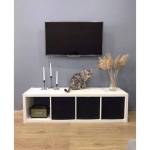 Стеллаж напольный Swed House ФОРА 4L, 38x41x146 см, белый