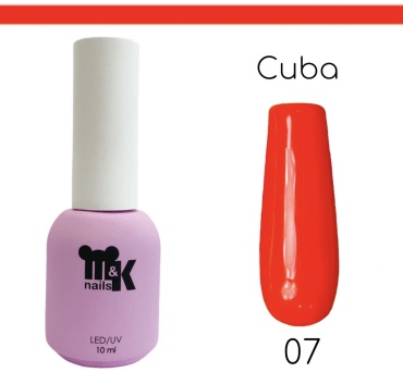 M&K nails гель-лак Cuba 07 камуфлирующее 10 мл