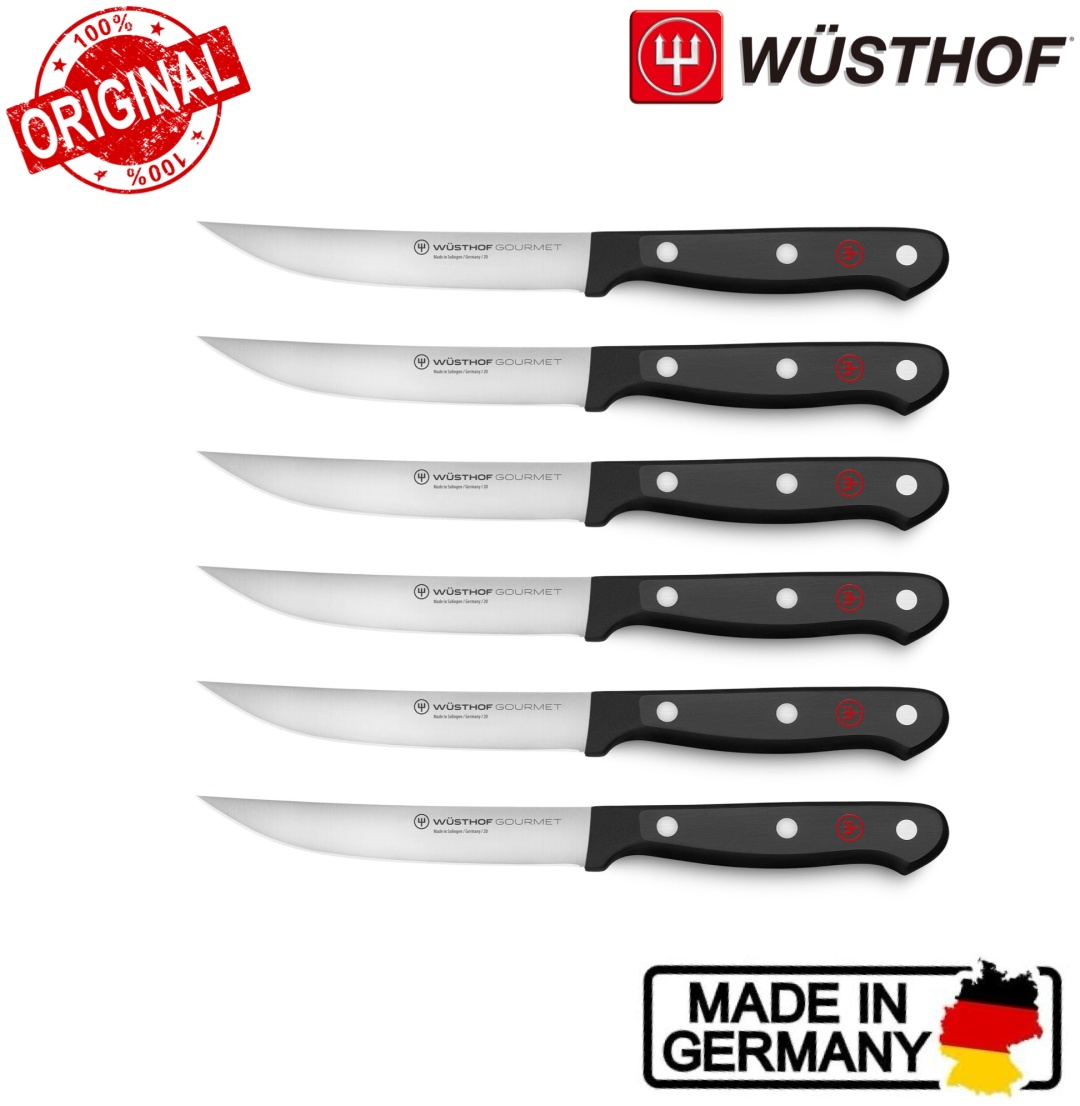Набор ножей WUSTHOF Gourmet Steak, лезвие: углеродистая сталь 6 шт