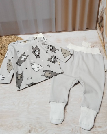 Комплект Twins Textile светло-серый