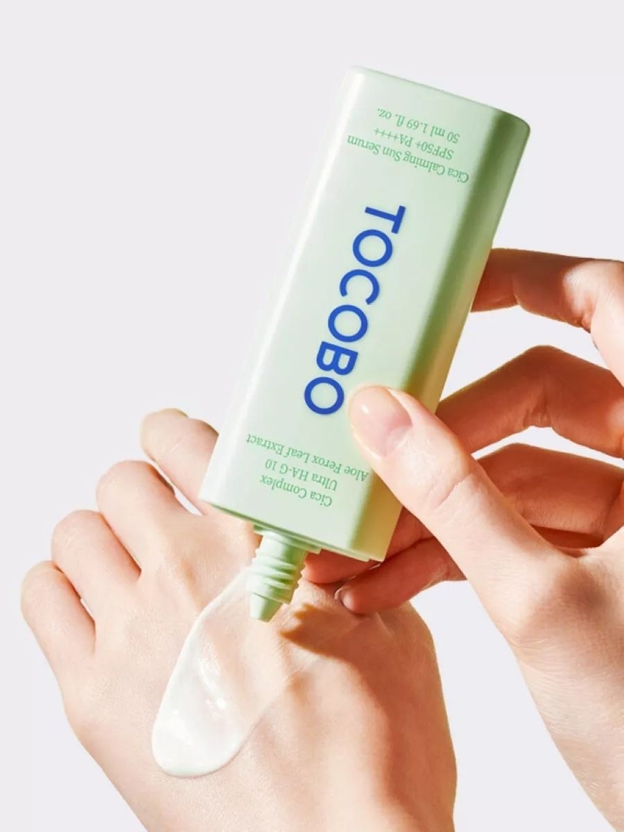 Tocobo сыворотка Cica Calming Sun SPF50 для лица, для зоны декольте 50 мл, фото 5