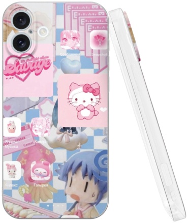 Чехол Mcover для Apple iPhone 16 Plus рисунок