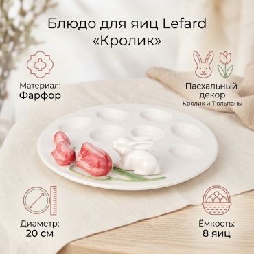 Блюдо Lefard 20х20 см, фарфор, 1 шт